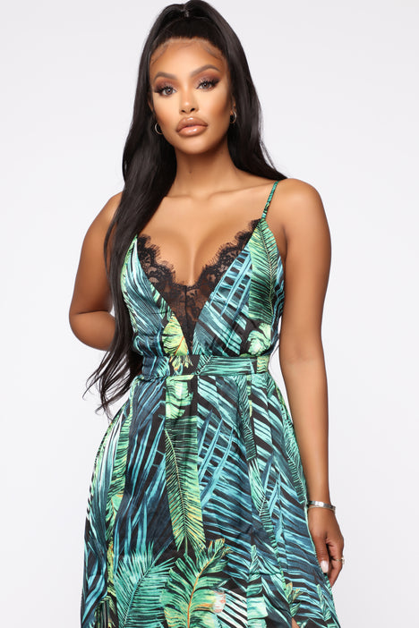 Vacation Nights Tropical Maxi Dress ...